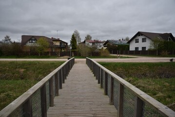 Pedestrian bridges for walking.