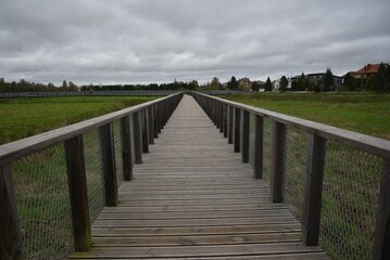 Pedestrian bridges for walking.