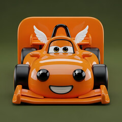 Race car with wings, ready for thrilling adventures and fun