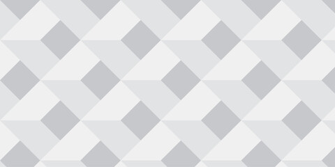Obraz premium Abstract white geometric cube wall creative concept triangle overlap square technology background. vector digital cubes fabric and wallpaper grid block texture background. 