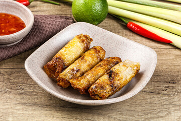 Vietnamese fried stuffed spring roll