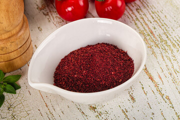 Natural organic Sumah powder for culinary