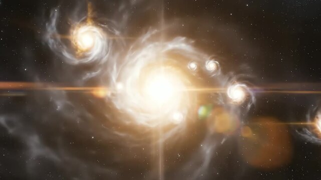 Hydrogen atoms drifting freely in early universe darkness, glowing faintly until gravity pulls them together into the first primordial stars