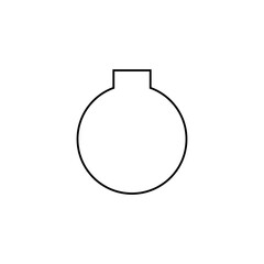 vector illustration of a glass