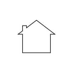 house icon isolated on white