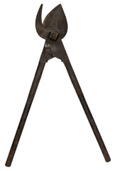 vieux s&eacute;cateur ou cisaille pour tailler la vigne, monde paysan, agriculture ancienne, 