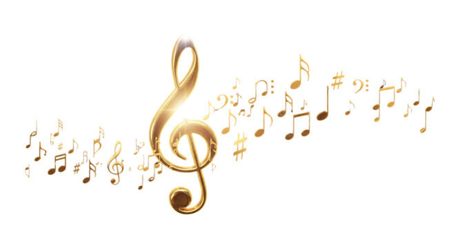 golden treble clef