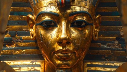 エジプト　ツタンカーメンの王の黄金のマスク