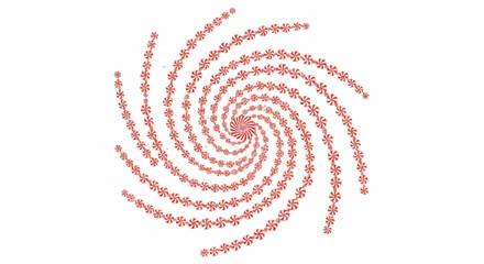 Vibrant Swirling Spiral Illustration Featuring Delicate Pink Elements, Creating a Dynamic Abstract Pattern Perfect for Contemporary Graphic Design Projects