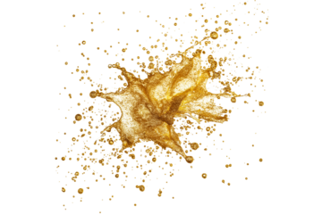 Glitter Splash Isolated on Transparent Background. Sparkling Glitter Paint Splash PNG.