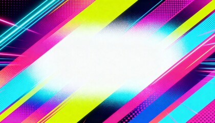 Vibrant 80s Retro Futurism Background - For nostalgic branding and event promotions