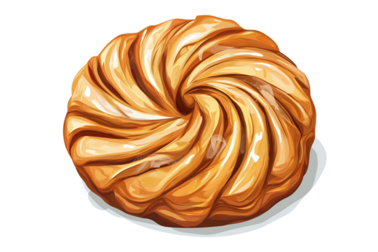 Pastrie Isolated on Transparent Background. Bakery Pastrie Vector Art Isolated png.