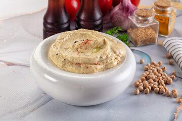 Chickpea vegan hummus dip spread
