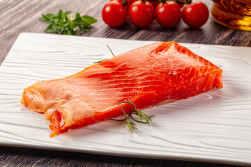 Gourmet salmon red fish fillet