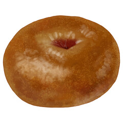 リアルなベーグル1個(チョコレート)