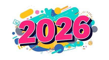 Happy New Year 2009 vector illustration design card with colorful holiday party celebration fun art banner text discount sale symbol decoration