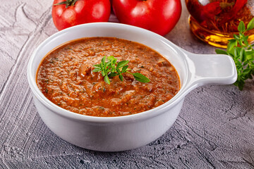 Gazpacho - cold Spanish tomato soup