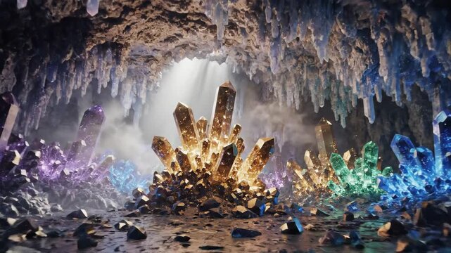 Crystal Cave Gemstone Collection, Fantasy Mineral Deposit