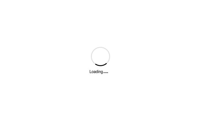 Circle loading bar icon animation from 0 to 100% on background. Science Futuristic Loading. Loading Transfer Download 0-100% Loading bar and Motion graphics of icon concept.