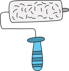 Hand-drawn Paint Roller for Home Improvement
