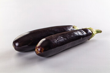 Ripe raw organic natural eggplant