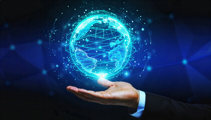 Global network connection in hand