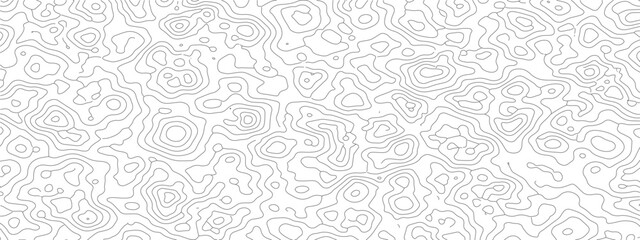 Topographic contour lines pattern seamless vector background for cartography geography and terrain mapping projects