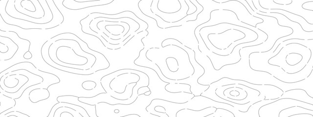 Abstract Topographic Contour Lines on White Background 1.