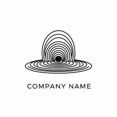 Abstract concentric circles forming a unique and modern logo design.