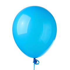 Sky Blue Balloon: A vibrant, sky-blue balloon, inflated and ready to soar, epitomizes freedom, fun, and the lightheartedness of celebrations.