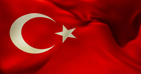 Flag of Turkey waving high resolution 10K+ size