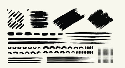 Naklejka premium set of black and white barcode