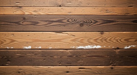 Close up of weathered wooden planks with visible wood grain texture