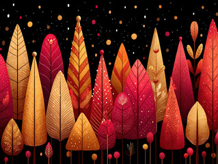 a Christmas tree seamless pattern