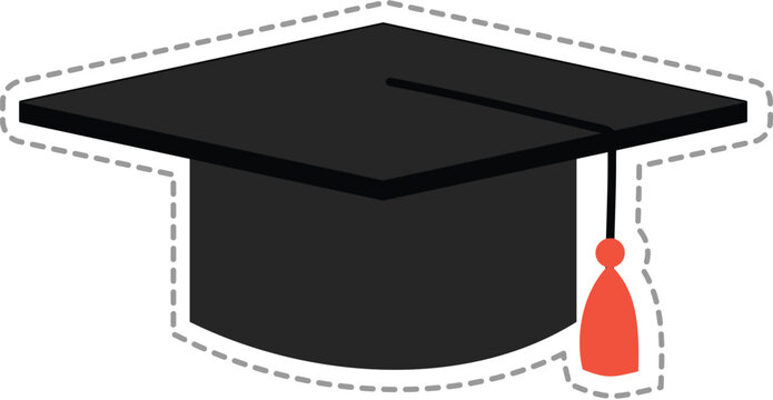 Hat icons of various professions careers