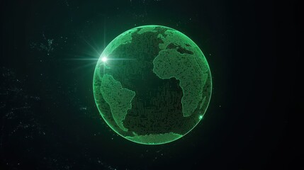 Obraz premium Harnessing eco energy for a greener future global insights into green energy trends and innovations