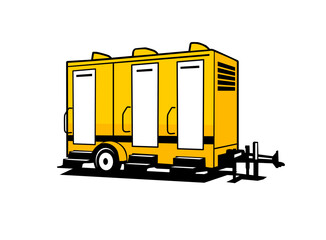 porta potty portable vector file