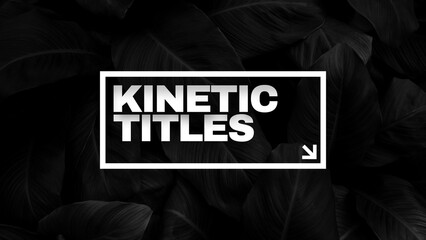 Kinetic Title Animations 02