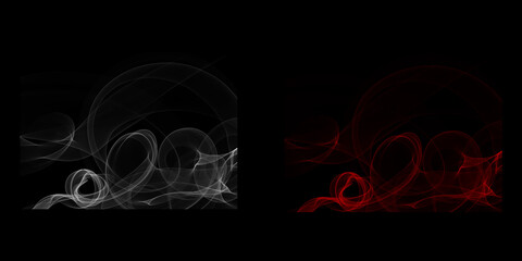 A mesmerizing dance of contrasting emotions where white whispers serenity and red ignites passion on a stark canvas with