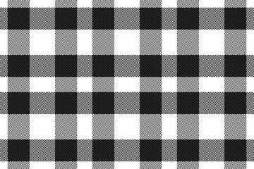 Surface pattern tartan fabric, hipster textile plaid seamless. Multicolor background check texture vector in grey and black colors.