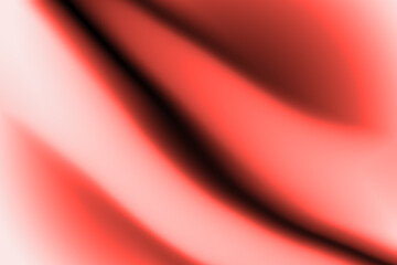 Fluid vibrant red and orange gradient abstract background with soft shadows