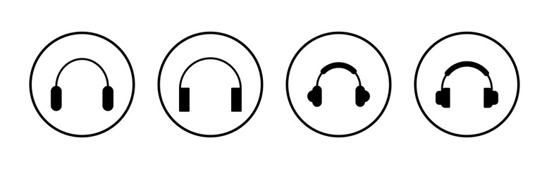 Headphone icon vector. Headvector sign and symbol