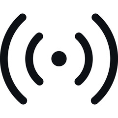 Wireless connection or network signal icon