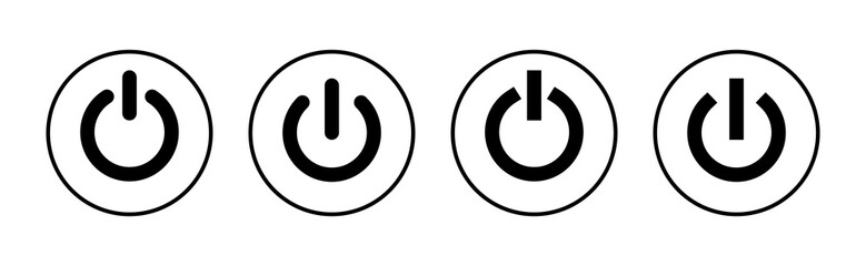 Power icon vector. Power Switch sign and symbol. Electric power