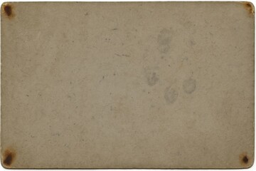 A worn photograph back with muted brown tones, soft creases, faint stains, and gently rounded corners, showing the subtle marks of age and handling that give old prints their timeless character.