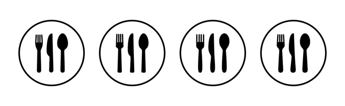 spoon and fork icon vector. spoon, fork and knife icon vector. restaurant sign and symbol