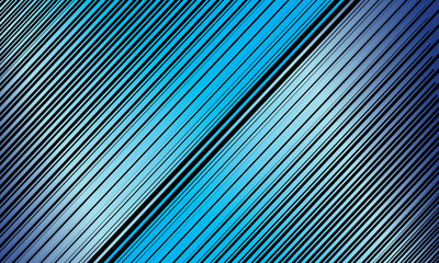 Vector abstract black diagonal line pattern forms a dynamic zig-zag effect, modern, futuristic, minimalist and energetic blue gradation, suitable for technology backgrounds, presentations, etc