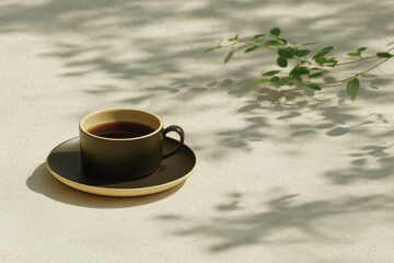 modern stylish caf set on bustling street perfectly essence of contemporary design