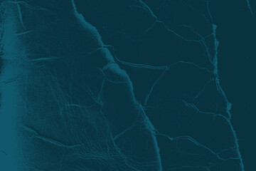 Distressed Blue Leather Background Texture.