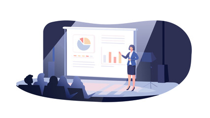 Photorealistic 3d rendering of a professional businesswoman in a modern office setting conveying success and competence